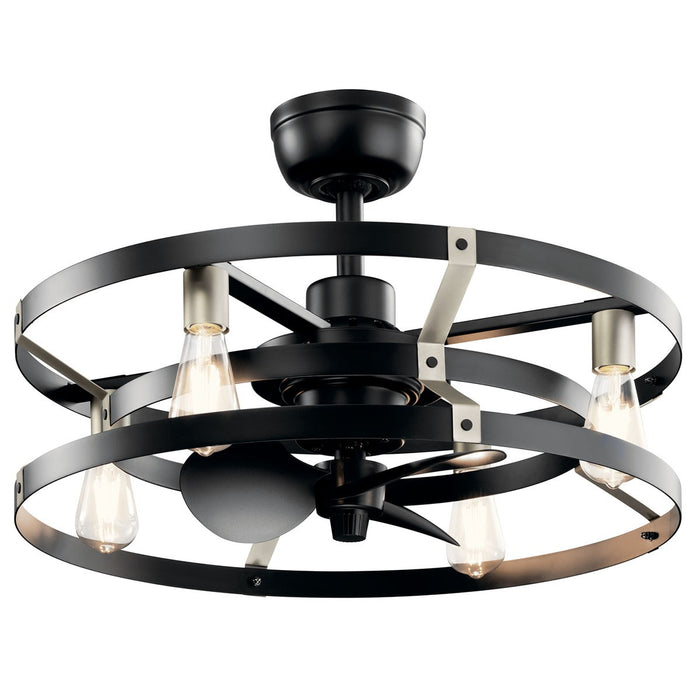 Kichler 13 Inch Ceiling Fan, E26 7W Maxlight Bulbs