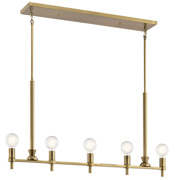 Kichler 21.25 Inch Five Light Linear Chandelier