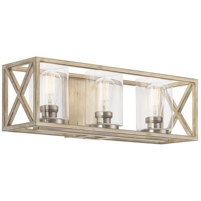 Kichler 22.75 Inch Three Light Bath with Two-Tone Finish