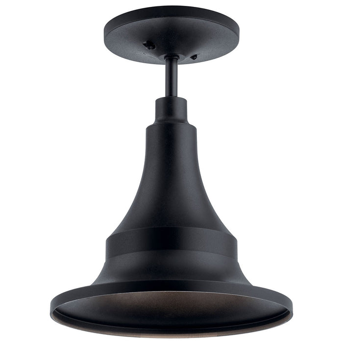 Kichler 13.25 Inch One Light Outdoor Pendant In Black Finish