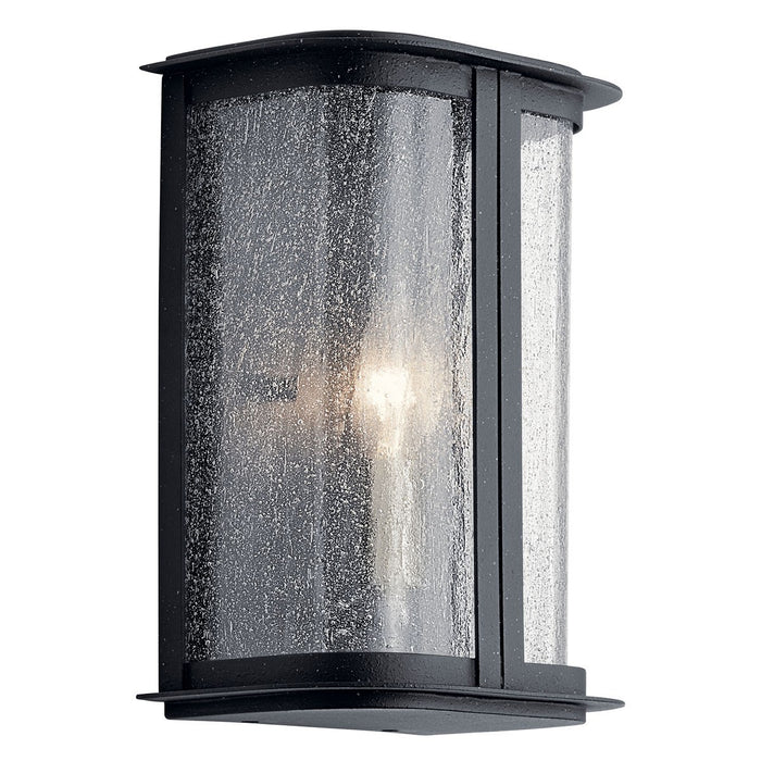 Kichler 10.25 Inch One Light Outdoor Wall Mount In Black Finish