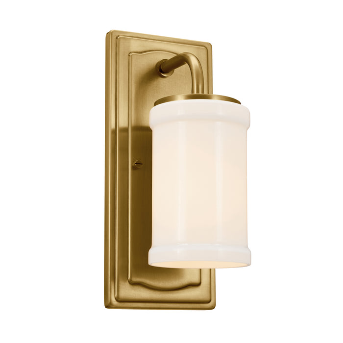 Kichler 12 Inch One Light Wall Sconce with Opal Glass