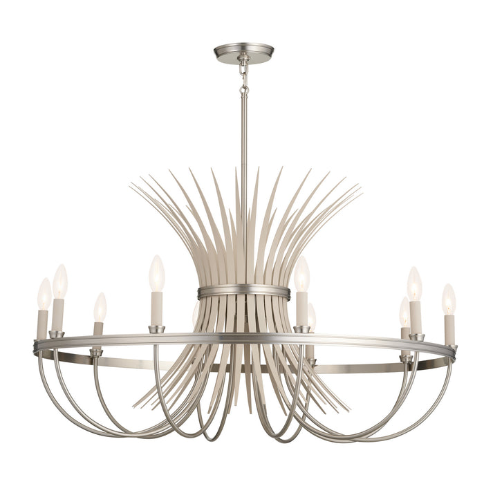 Kichler 21.5 Inch Ten Light Chandelier In Two Tone Finish