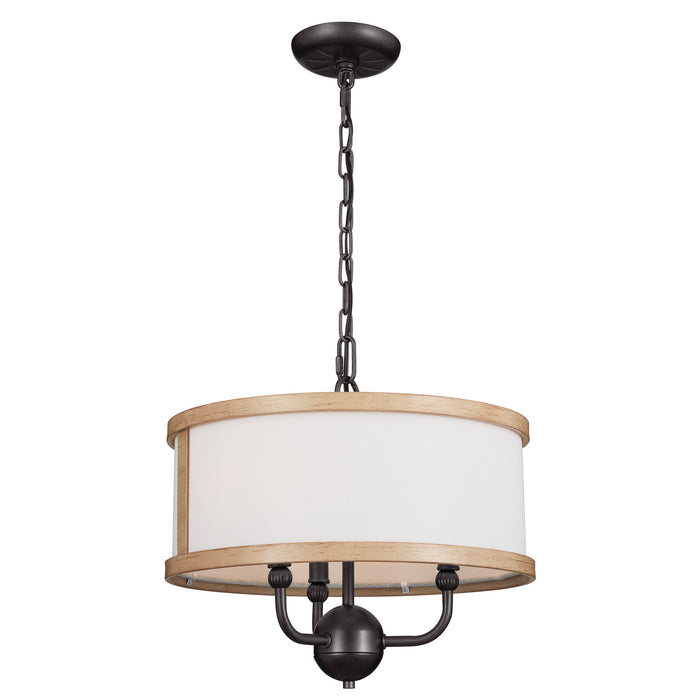 Kichler 13.5 Inch Three Light Chandelier To Semi Flush Mount Convertible