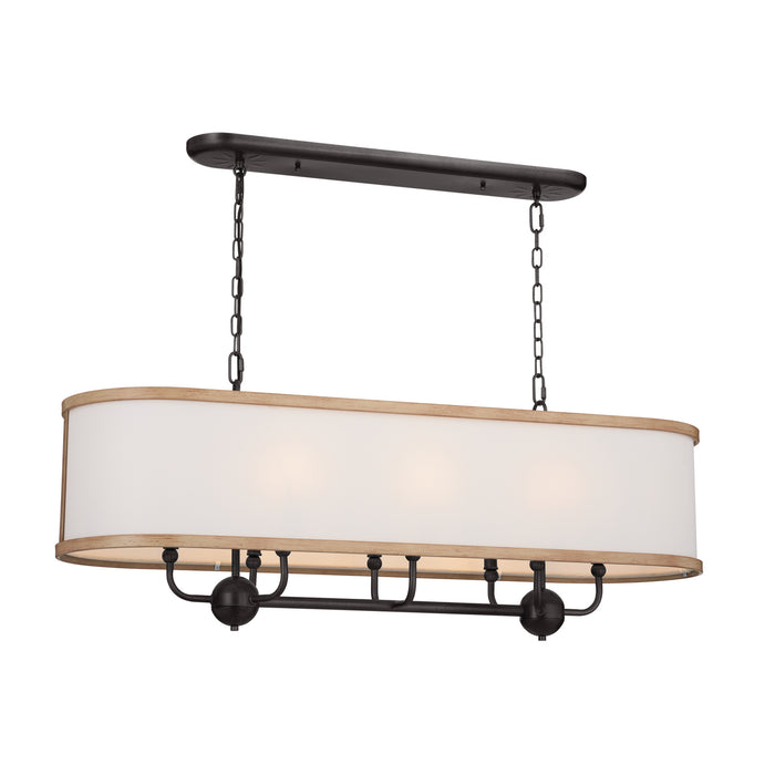 Kichler 16 Inch Eight Light Linear Chandelier