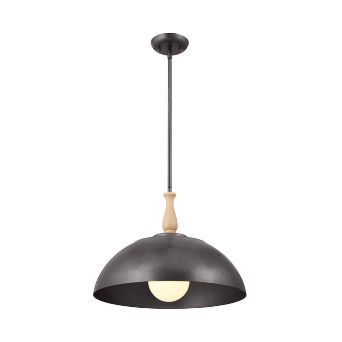 Kichler 18 Inch One Light Pendant with Warm Dual Finishes