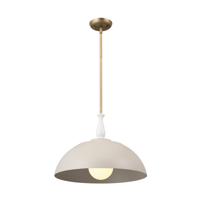 Kichler 18 Inch One Light Pendant with Warm Dual Finishes