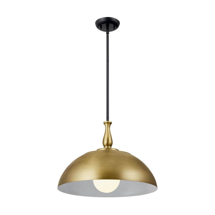 Kichler 18 Inch One Light Pendant with Warm Dual Finishes