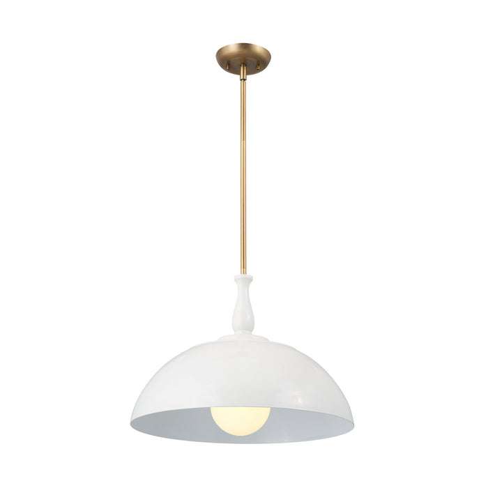 Kichler 18 Inch One Light Pendant with Warm Dual Finishes