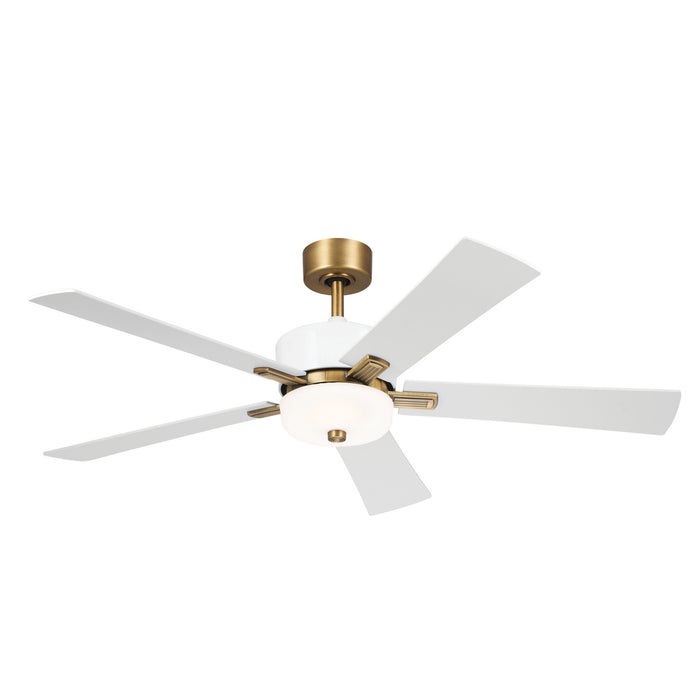 Kichler 56 Inch Ceiling Fan with Steel body and Plywood Blades