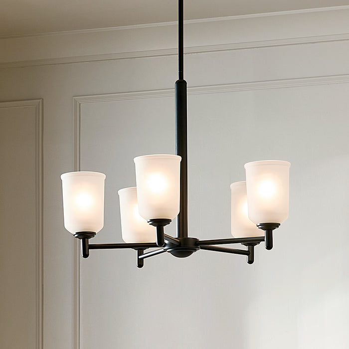 Kichler Five Light Chandelier with Removable Glass