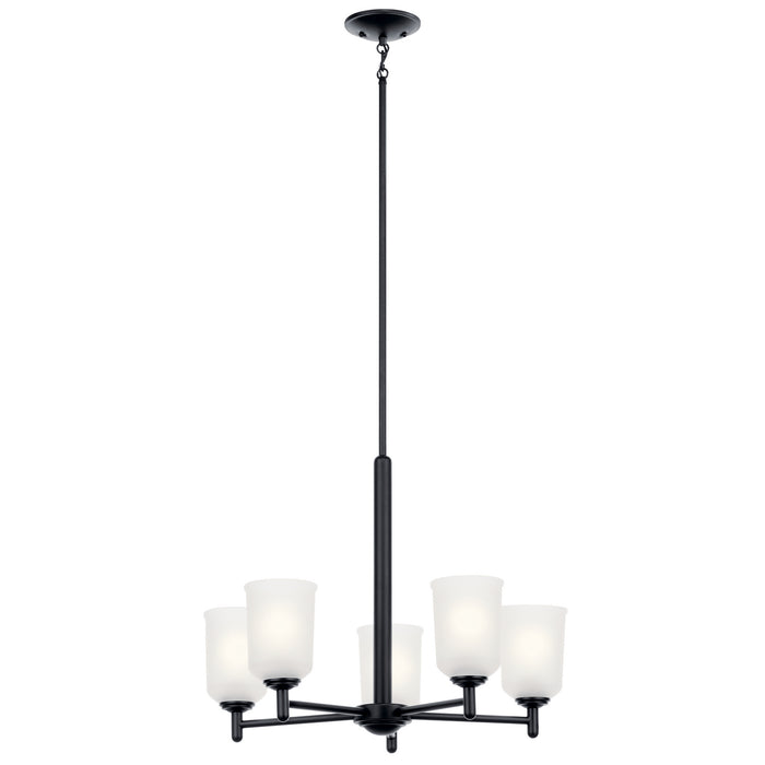 Kichler Five Light Chandelier with Removable Glass