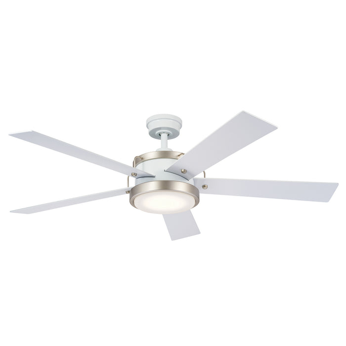 Kichler 56 Inch Ceiling Fan with 8 Inch Integrated, Dimmable 3000K LED Light