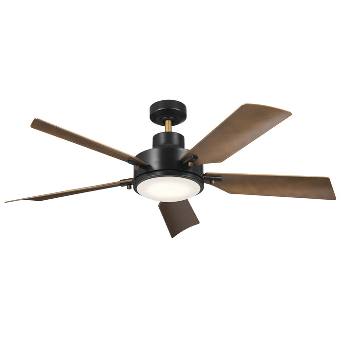 Kichler 56 Inch Ceiling Fan with Steel Body and Lightweight, Contoured ABS Blades