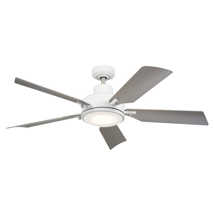 Kichler 56 Inch Ceiling Fan with Steel Body and Lightweight, Contoured ABS Blades