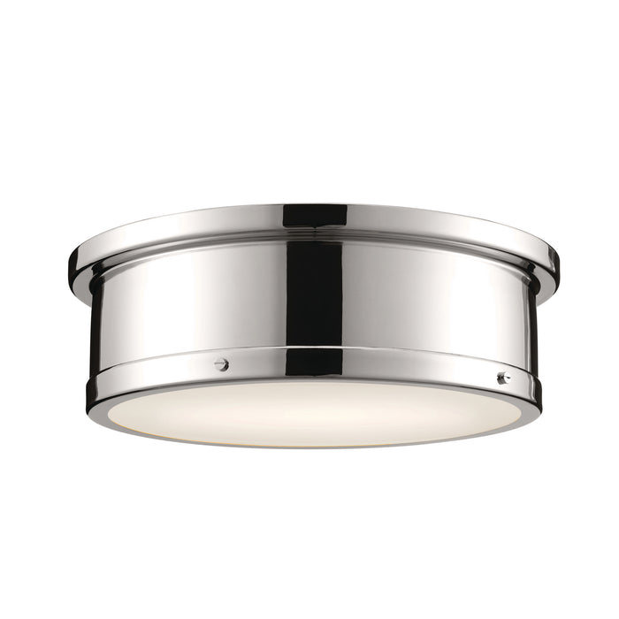 Kichler 18 Inch Three Light Flush Mount Light In Classic Drum Shape