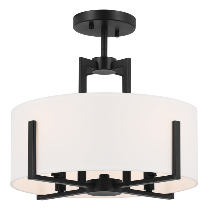 Kichler 15.5 Inch Four Light Semi Flush Mount