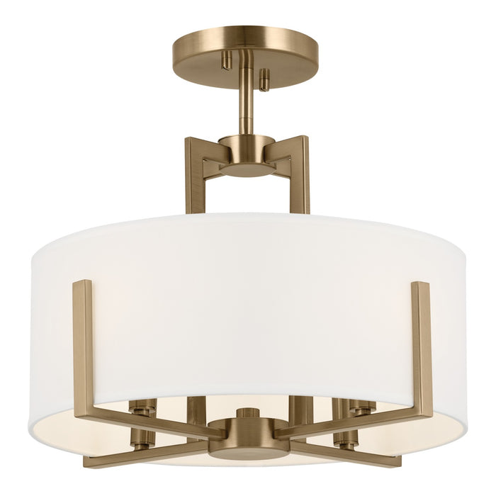 Kichler 15.5 Inch Four Light Semi Flush Mount