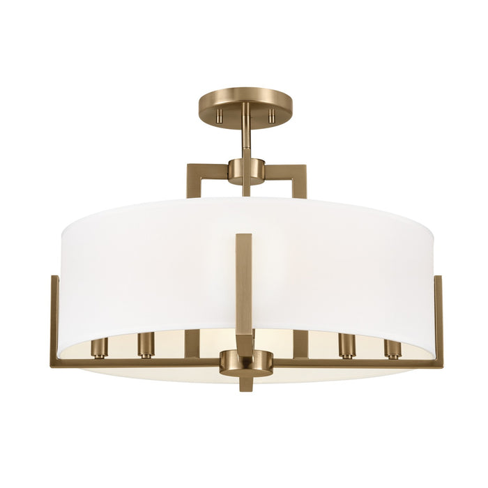 Kichler 20 Inch Eight Light Semi Flush Mount