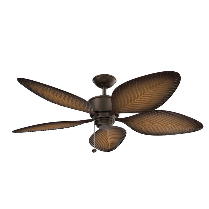 Kichler 56 Inch Ceiling Fan Stainless Steel Body with ABS Blades