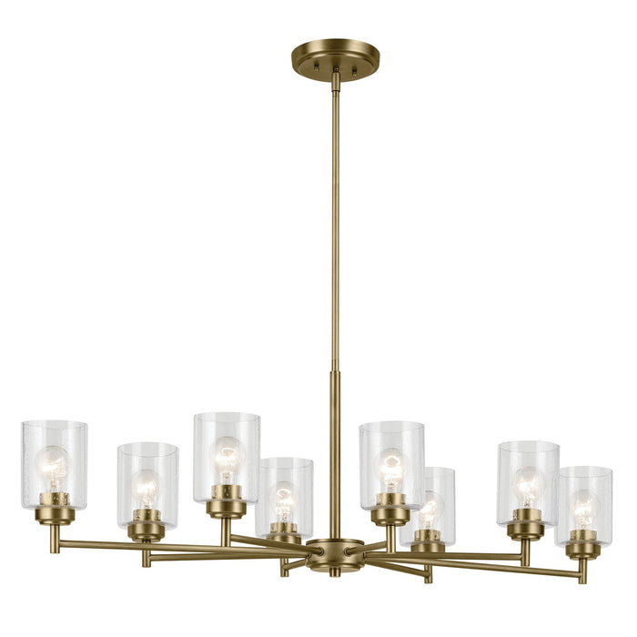 Kichler Eight Light Chandelier with Adjustable Arm