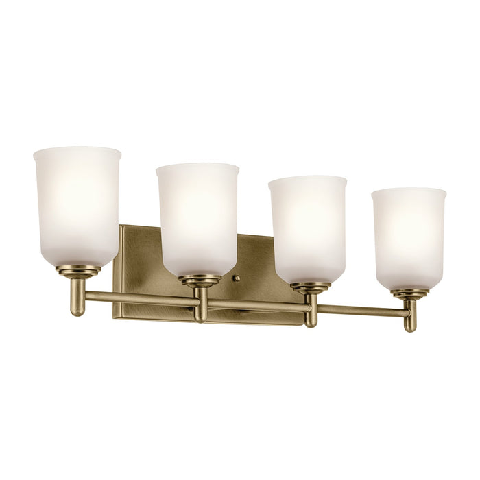 Kichler 29.75 Inch Four Light Bath with Removable Glass