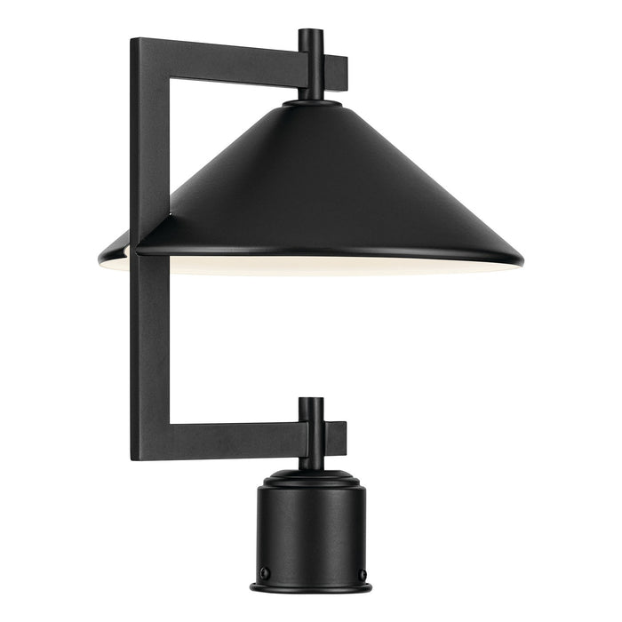 Kichler One Light Outdoor Post Mount In Black