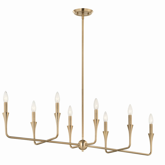 Kichler 11.5 Inch Eight Light Linear Chandelier