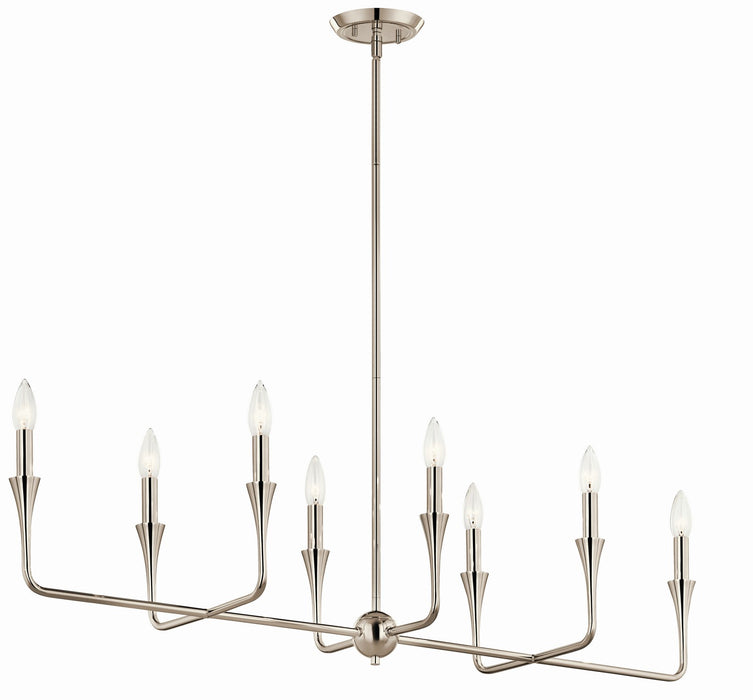 Kichler 11.5 Inch Eight Light Linear Chandelier