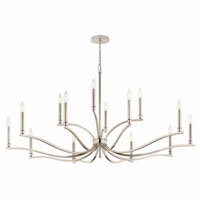 Kichler 52.75 Inch 14 Light 2 Tier Chandelier