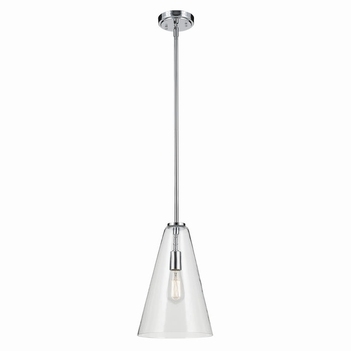 Kichler One Light Pendant In Conical Form