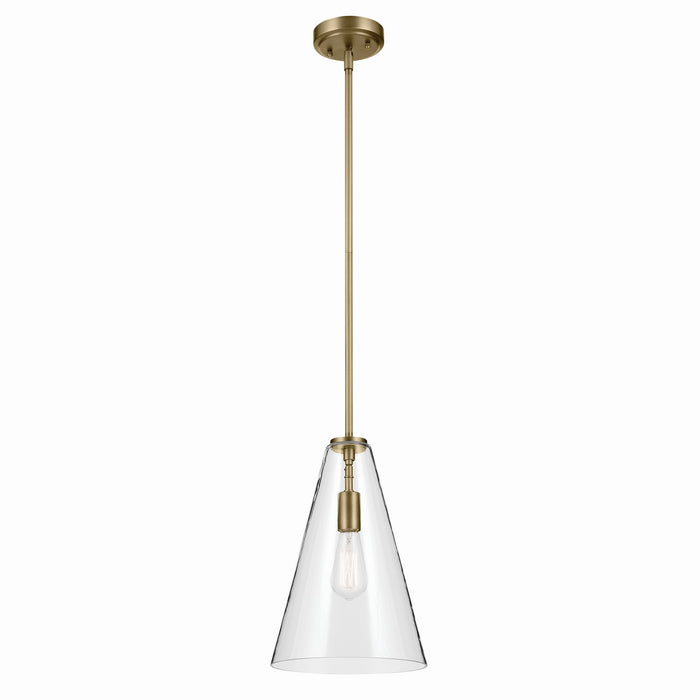 Kichler One Light Pendant In Conical Form