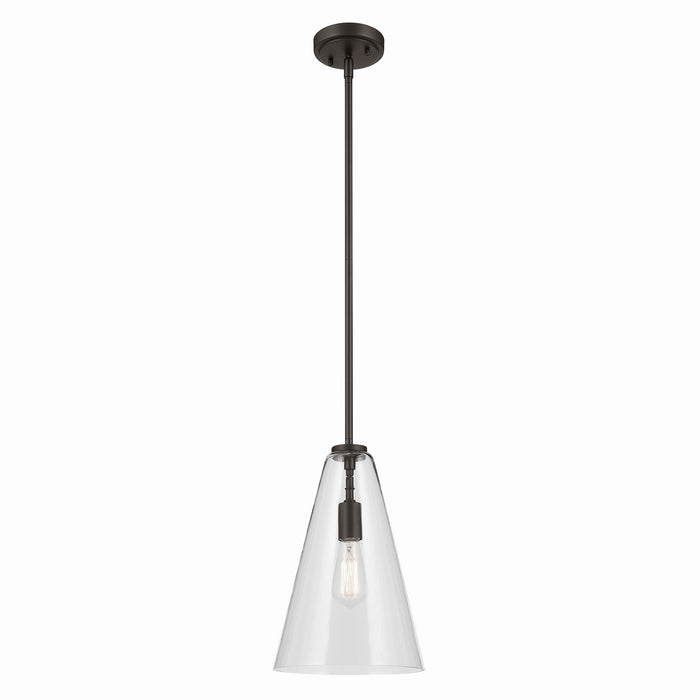 Kichler One Light Pendant In Conical Form