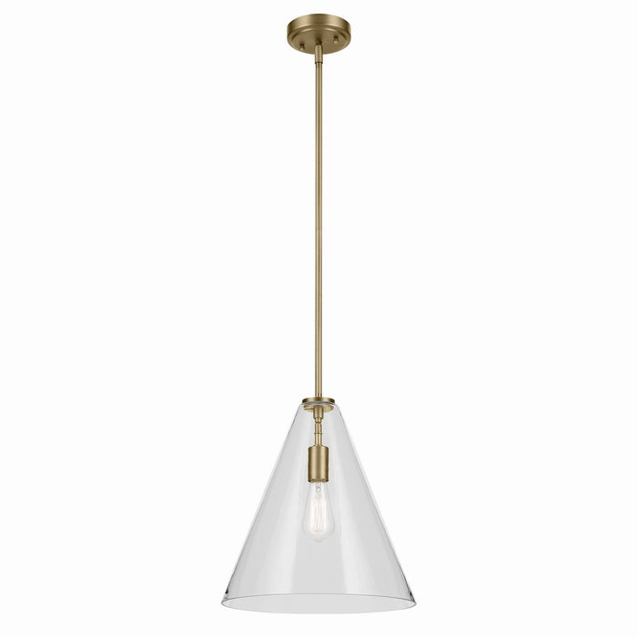 Kichler 15.5 Inch One Light Pendant In Conical Form