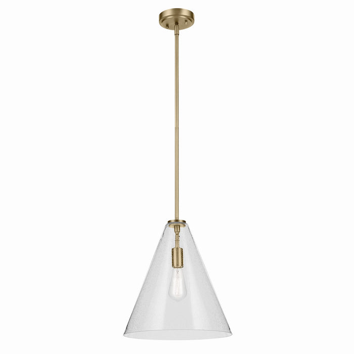 Kichler 15.5 Inch One Light Pendant In Conical Form