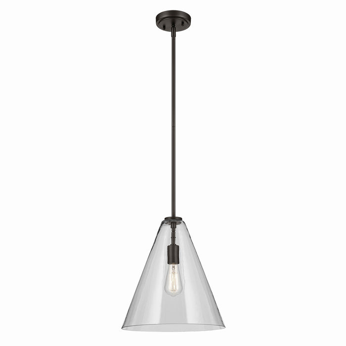 Kichler 15.5 Inch One Light Pendant In Conical Form