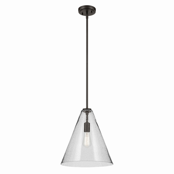 Kichler 15.5 Inch One Light Pendant In Conical Form