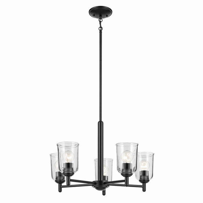 Kichler Five Light Chandelier with Removable Glass