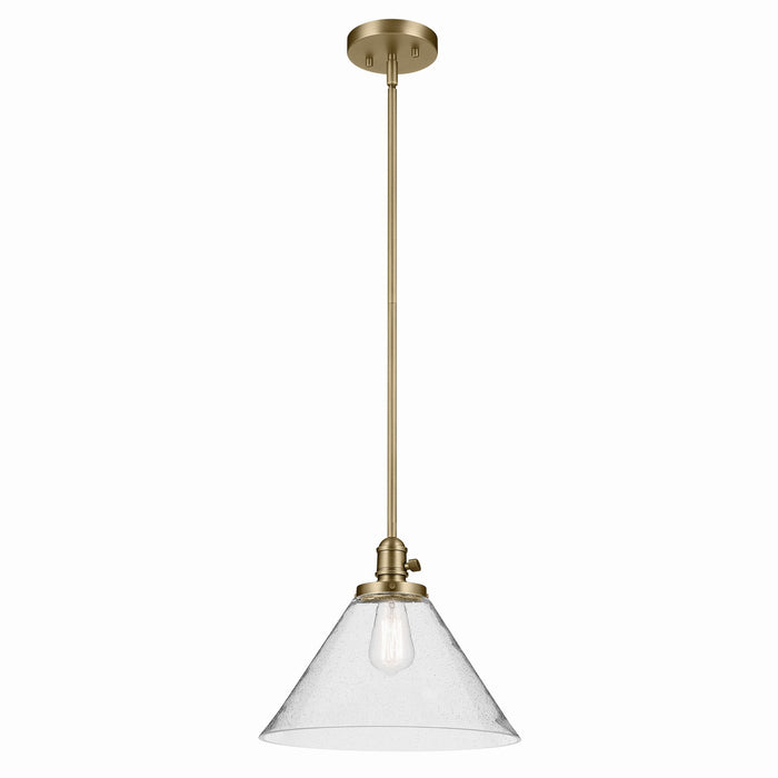 Kichler One Light Pendant In Cone Shape