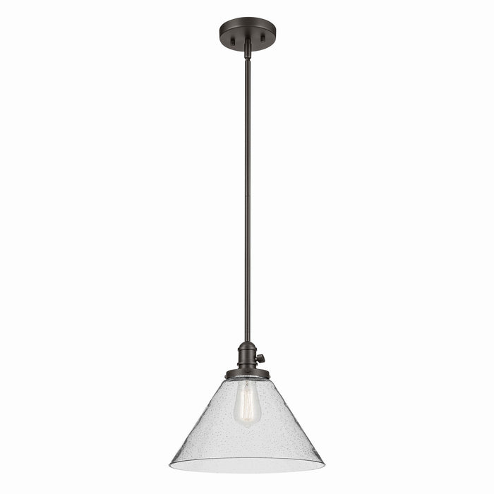 Kichler One Light Pendant In Cone Shape