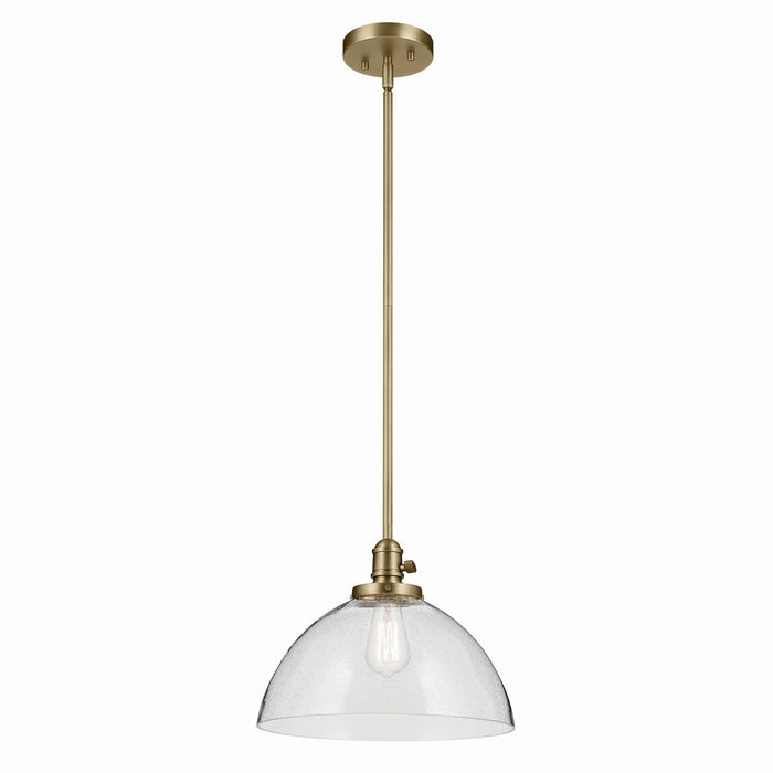 Kichler One Light Pendant In Dome Shape