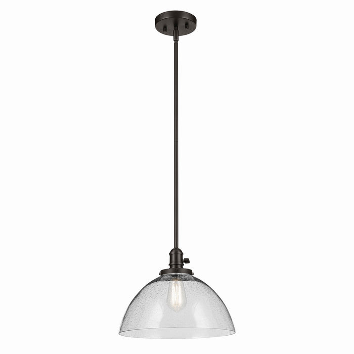 Kichler One Light Pendant In Dome Shape