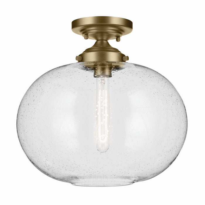 Kichler One Light Flush Mount In Globe Shape