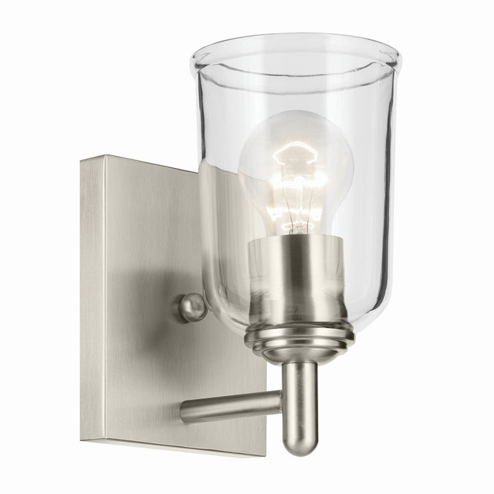 Kichler 5 Inch One Light Wall Sconce with Clear Removable Glass