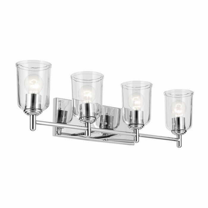 Kichler 29.75 Inch Four Light Bath with Removable Glass