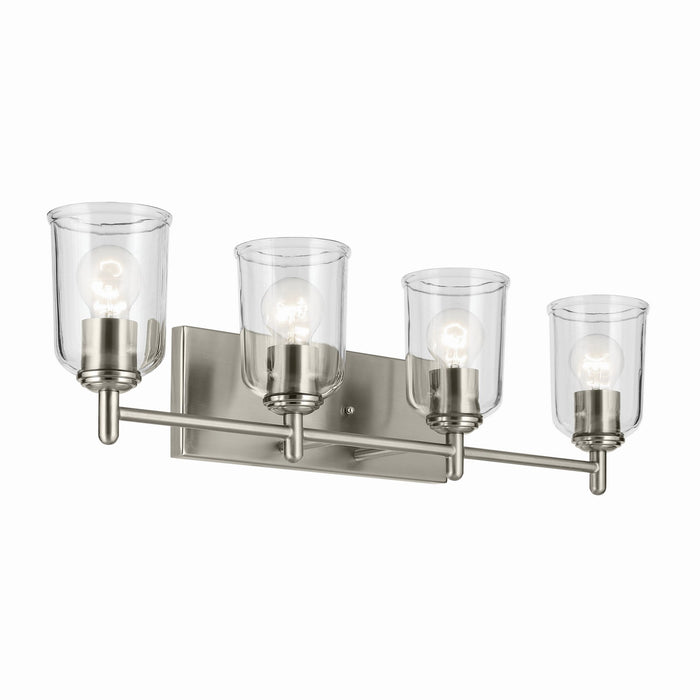 Kichler 29.75 Inch Four Light Bath with Removable Glass