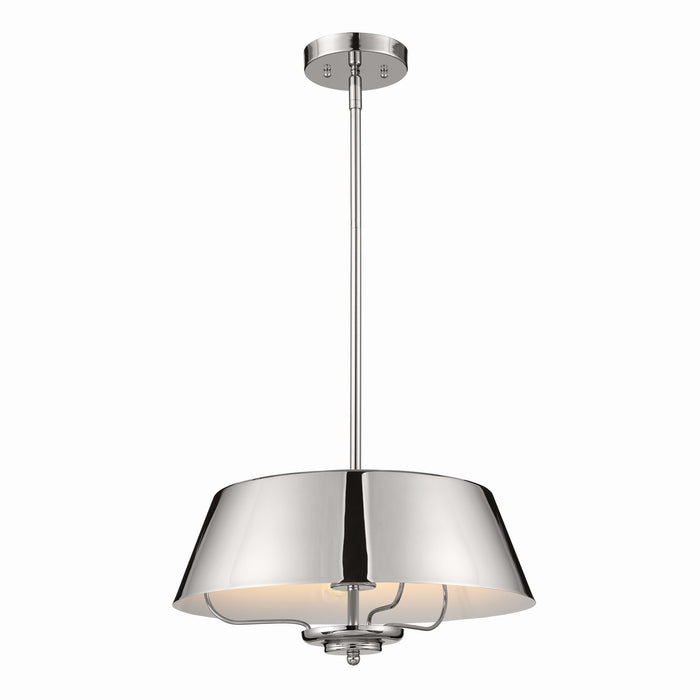 Kichler 16 Inch Three Light Convertible Pendant To Semi Flush Mount