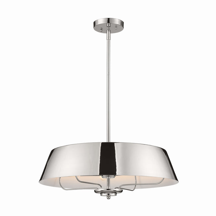 Kichler 22 Inch Four Light Convertible Pendant To Semi Flush Mount