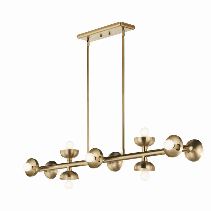 Kichler 6.5 Inch Ten Light Linear Chandelier