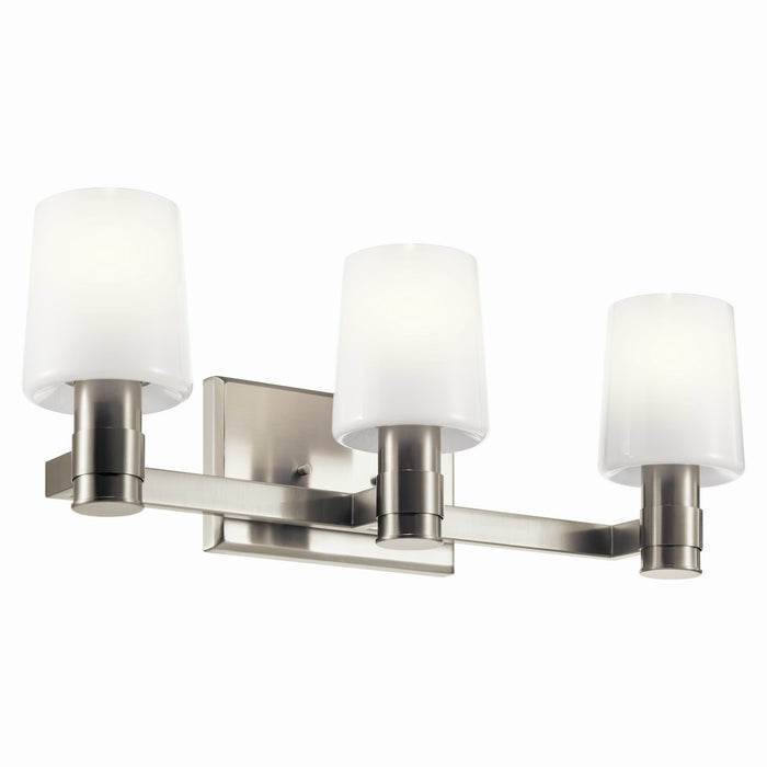 Kichler 24 Inch Three Light Bathroom Vanity Lighting with Opal Glass